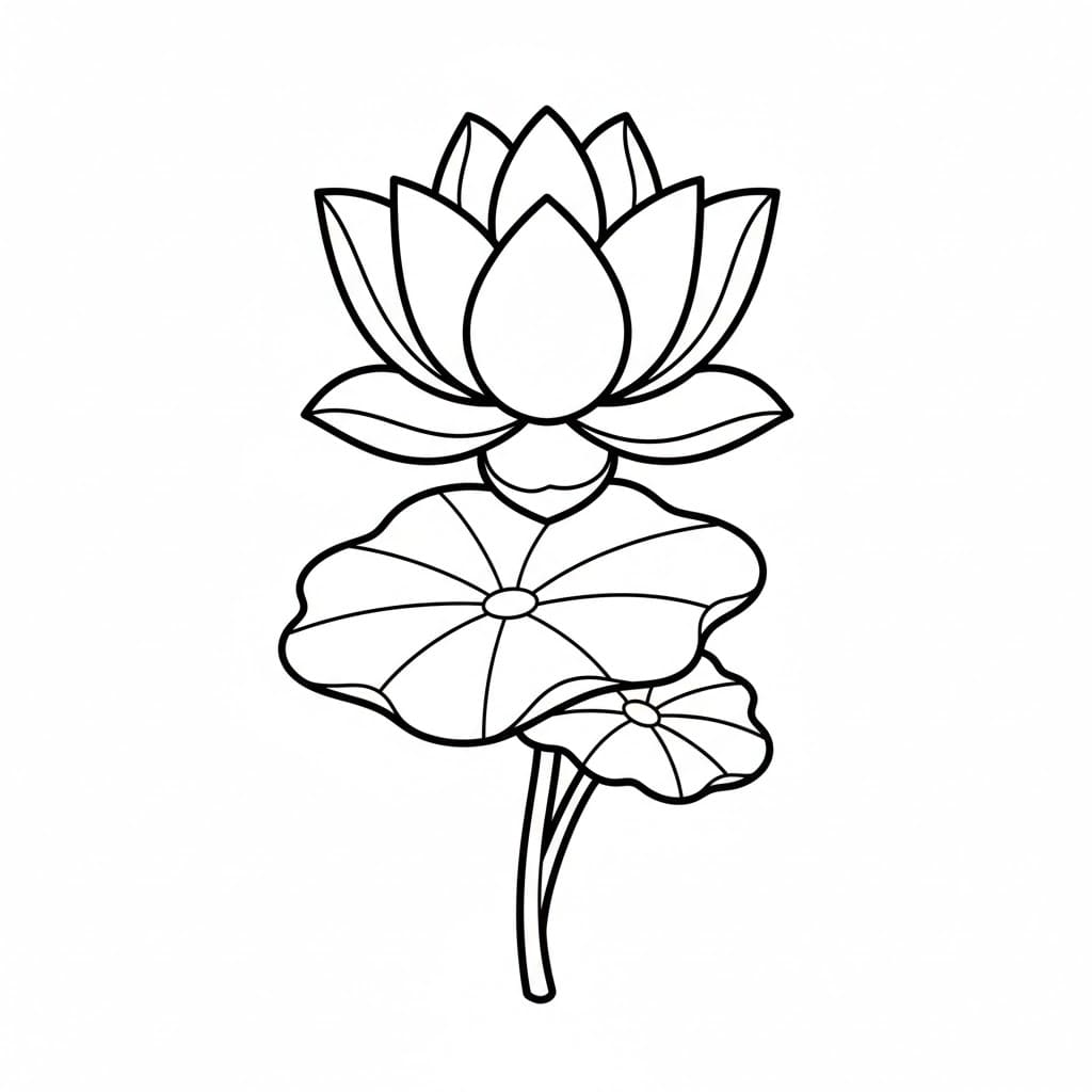 Tanaman Bunga Teratai Tunggal