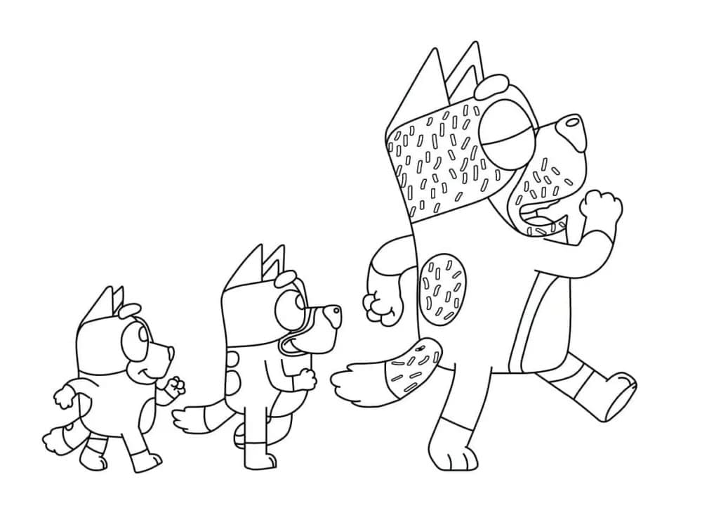 Bluey yang Dapat Dicetak Gratis