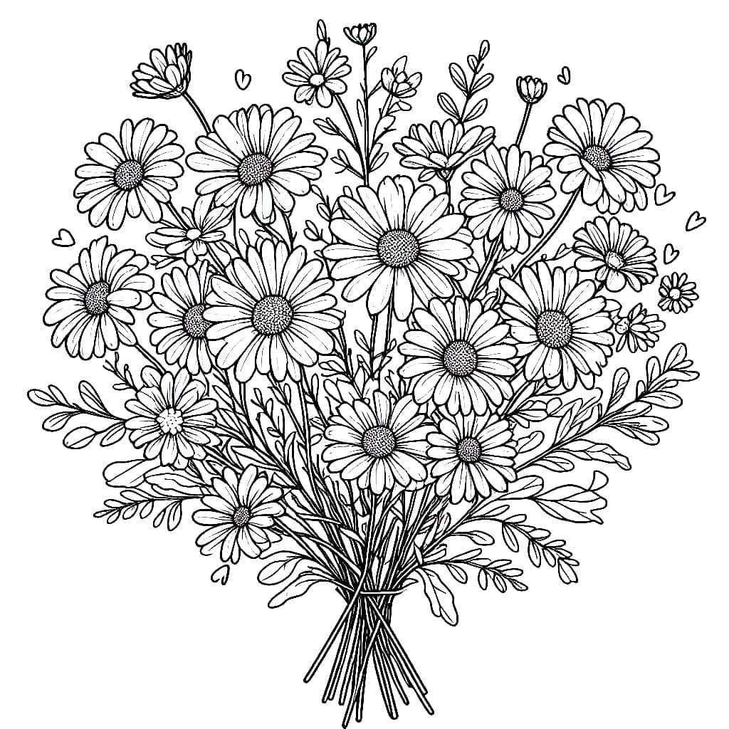 Buket Bunga Daisy Besar