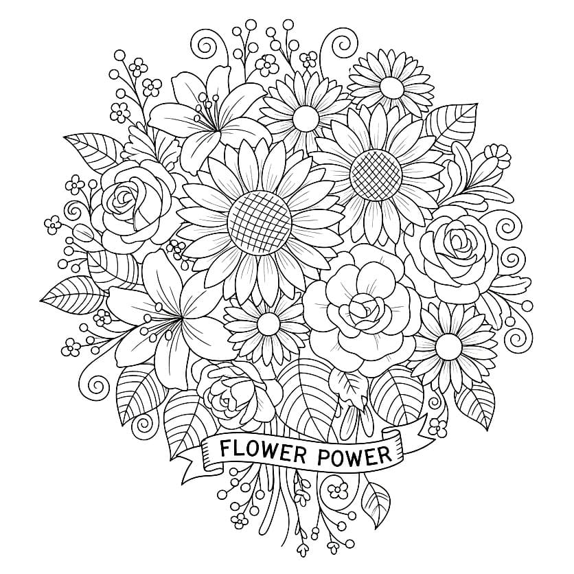 Buket Bunga yang Cerah