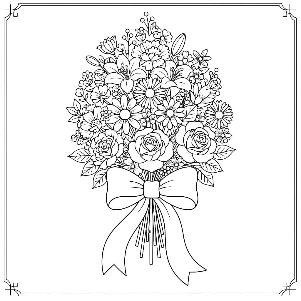 Buket Bunga yang Dekoratif