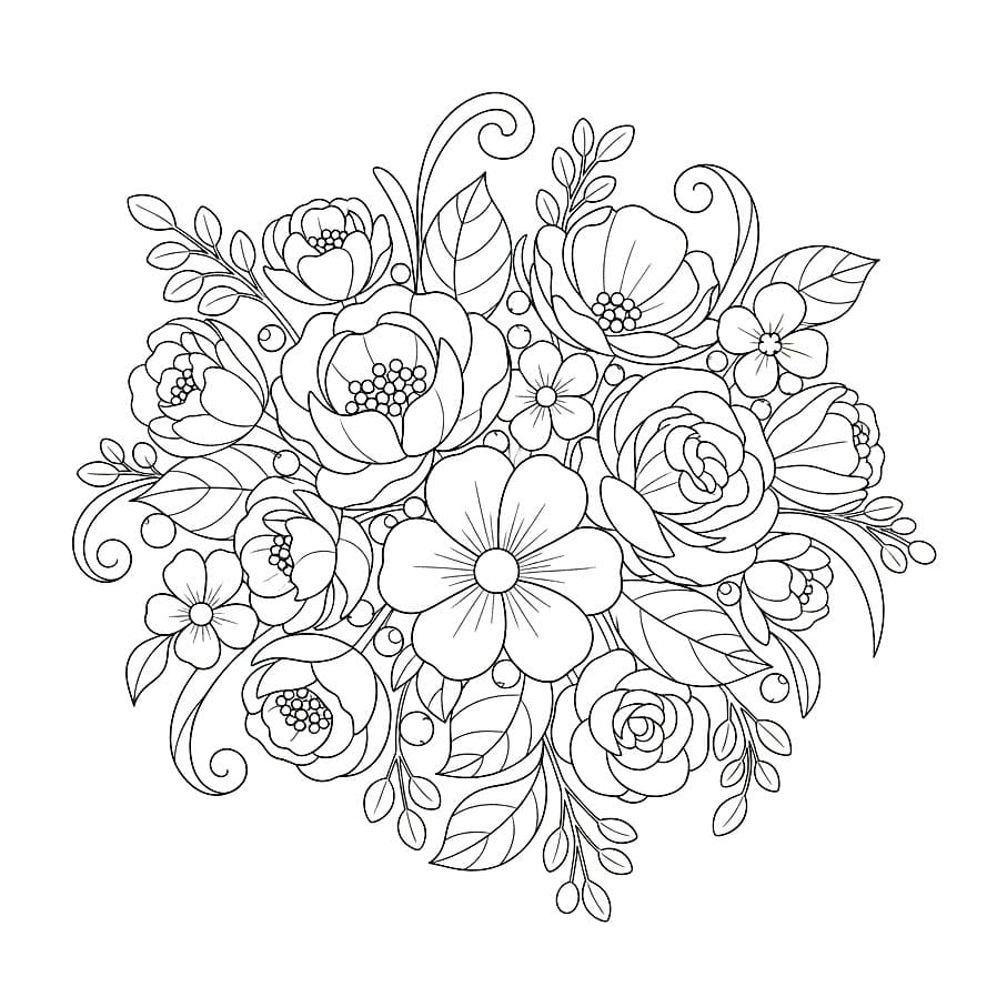 Buket Bunga yang Lembut