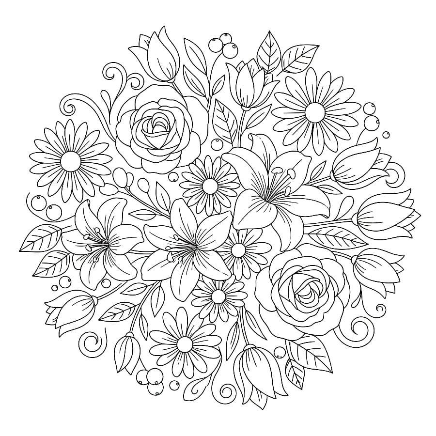 Buket Bunga yang Tenang