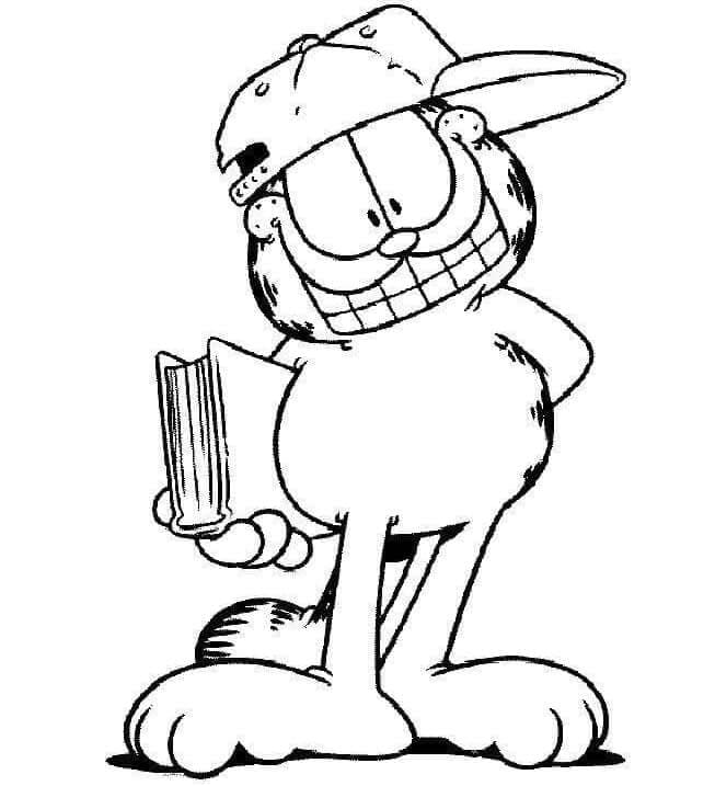 Garfield dengan Buku