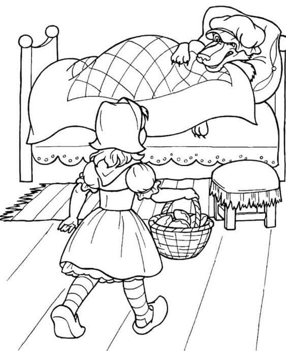 Gigi tajam Si Kerudung Merah