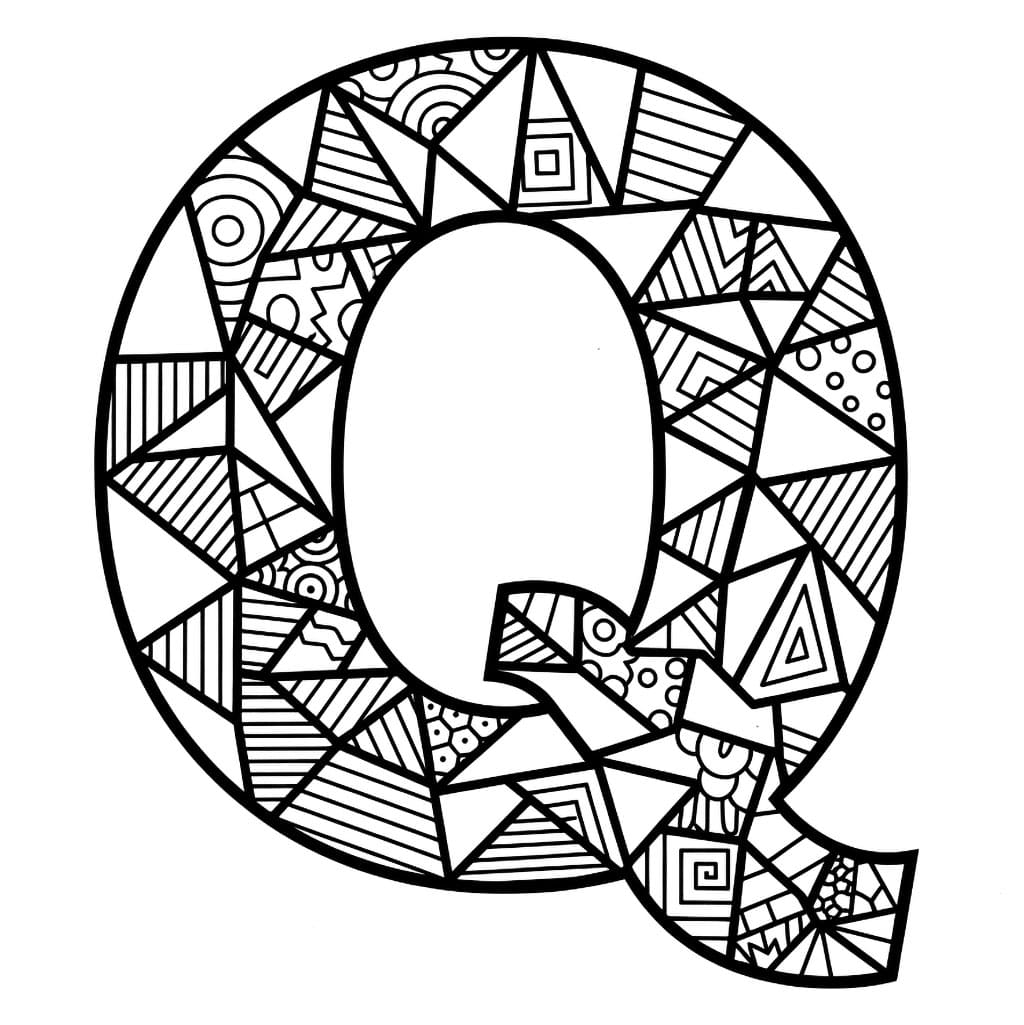 Huruf Q geometris