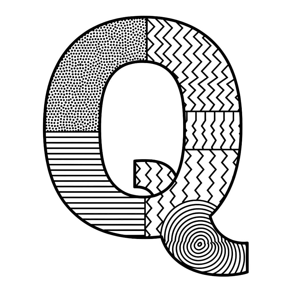 Huruf Q pola berulang