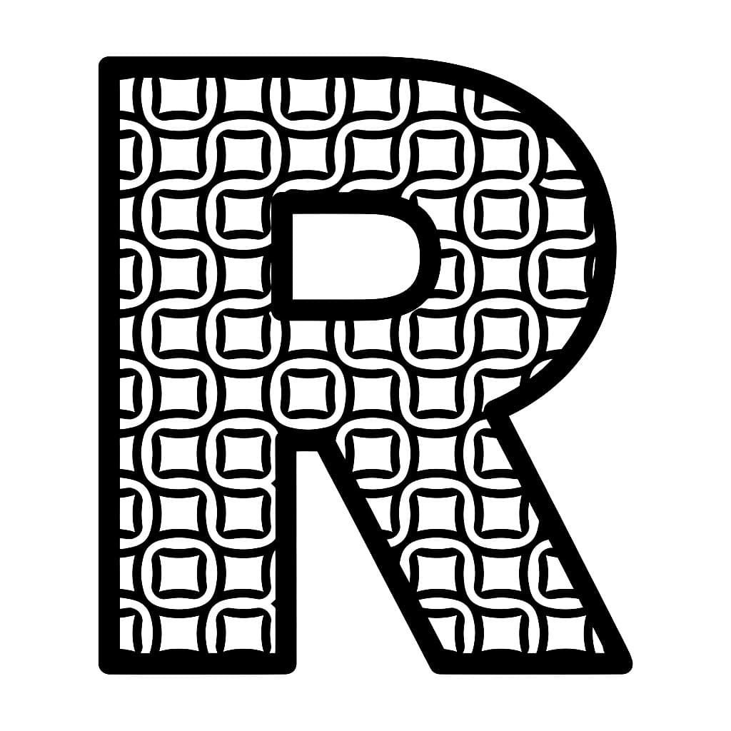 Huruf R pola berulang