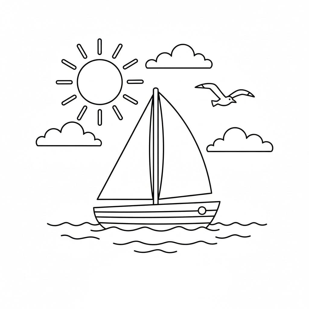 Matahari dan Perahu layar