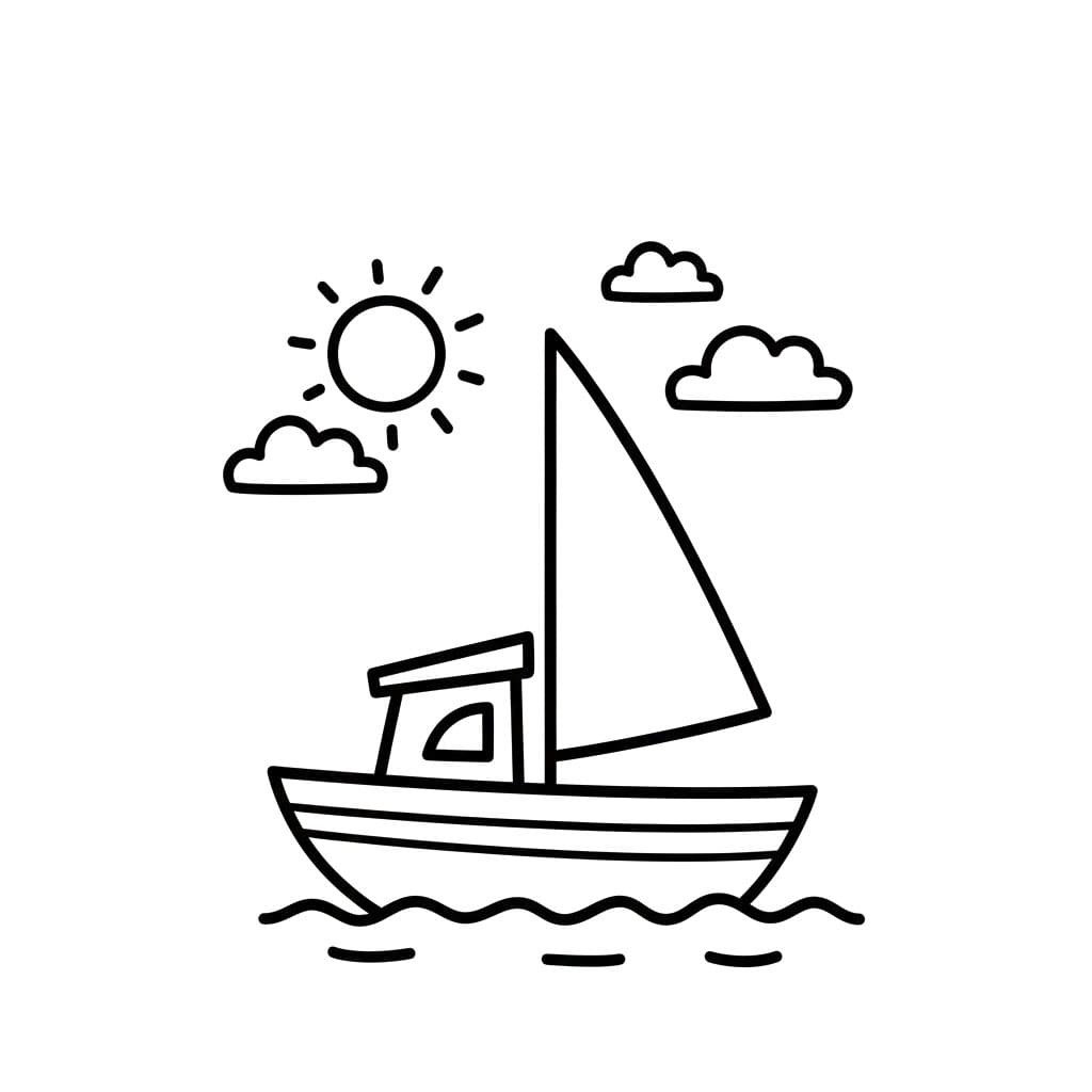 Perahu layar sederhana