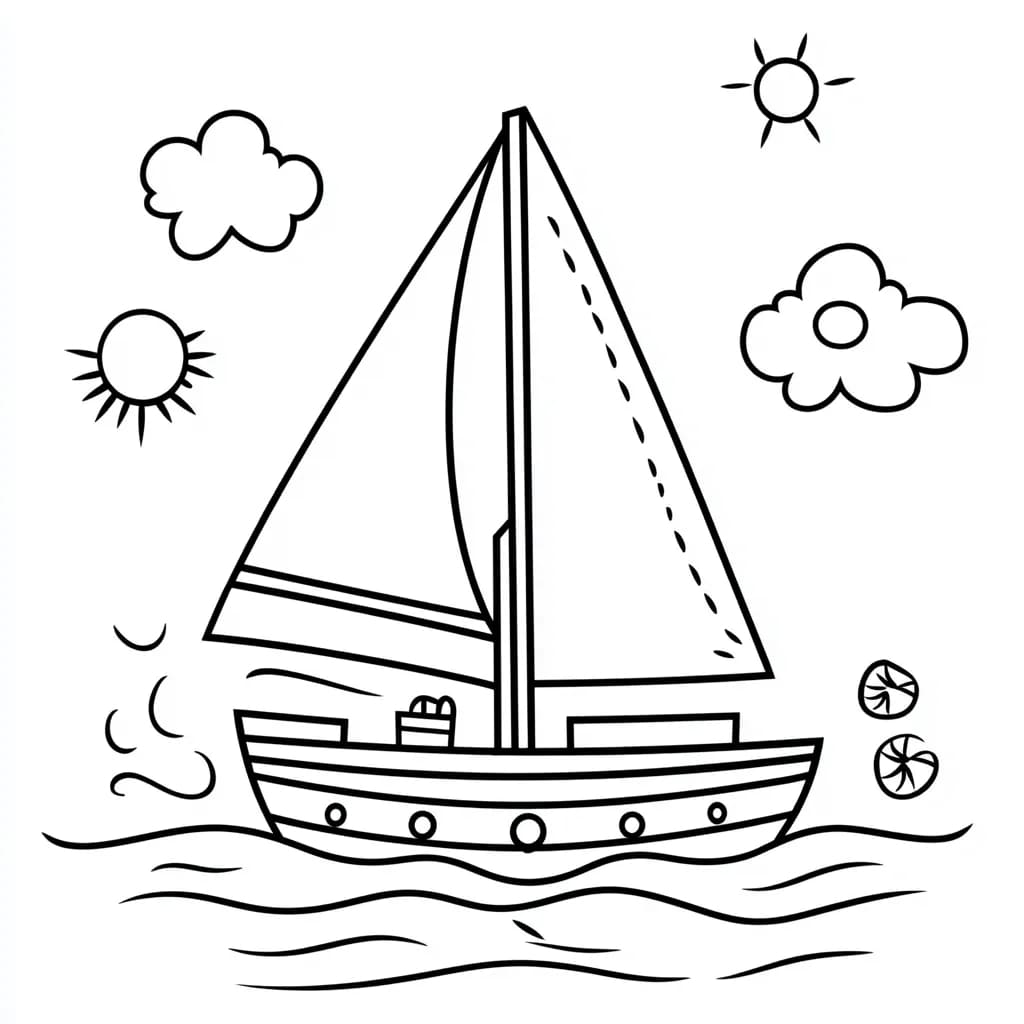 Perahu layar yang dapat dicetak