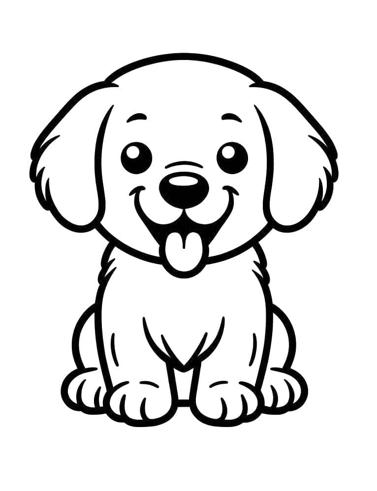 Seekor Golden Retriever kecil