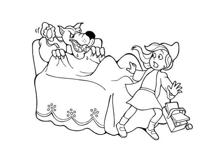 Si Kerudung Merah menakutkan