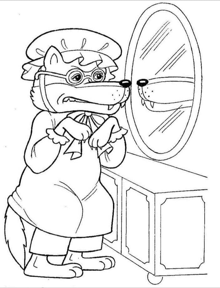 Si Kerudung Merah yang Dapat Dicetak Gambar