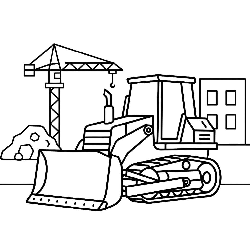 Buldoser lokasi proyek