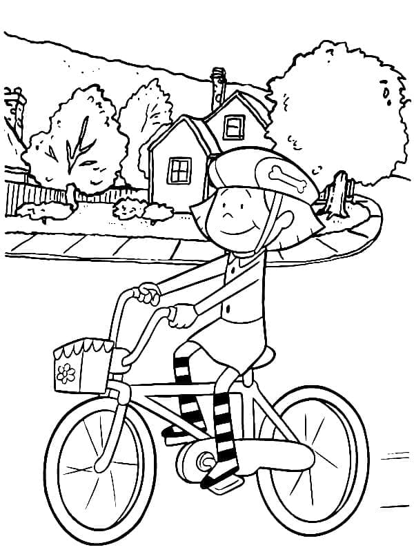 Emily Sedang Naik Sepeda