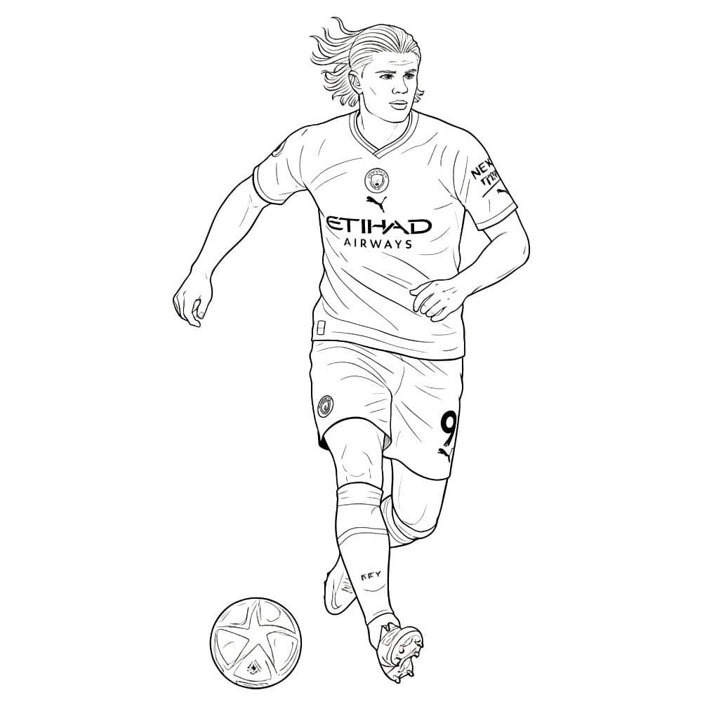 Erling Haaland Mengoper Bola