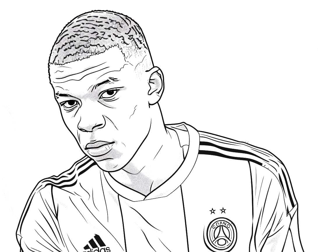 Gambar pemain sepak bola Kylian Mbappé