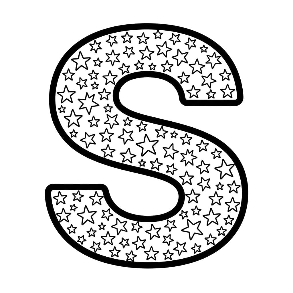 Huruf S Pola Bintang