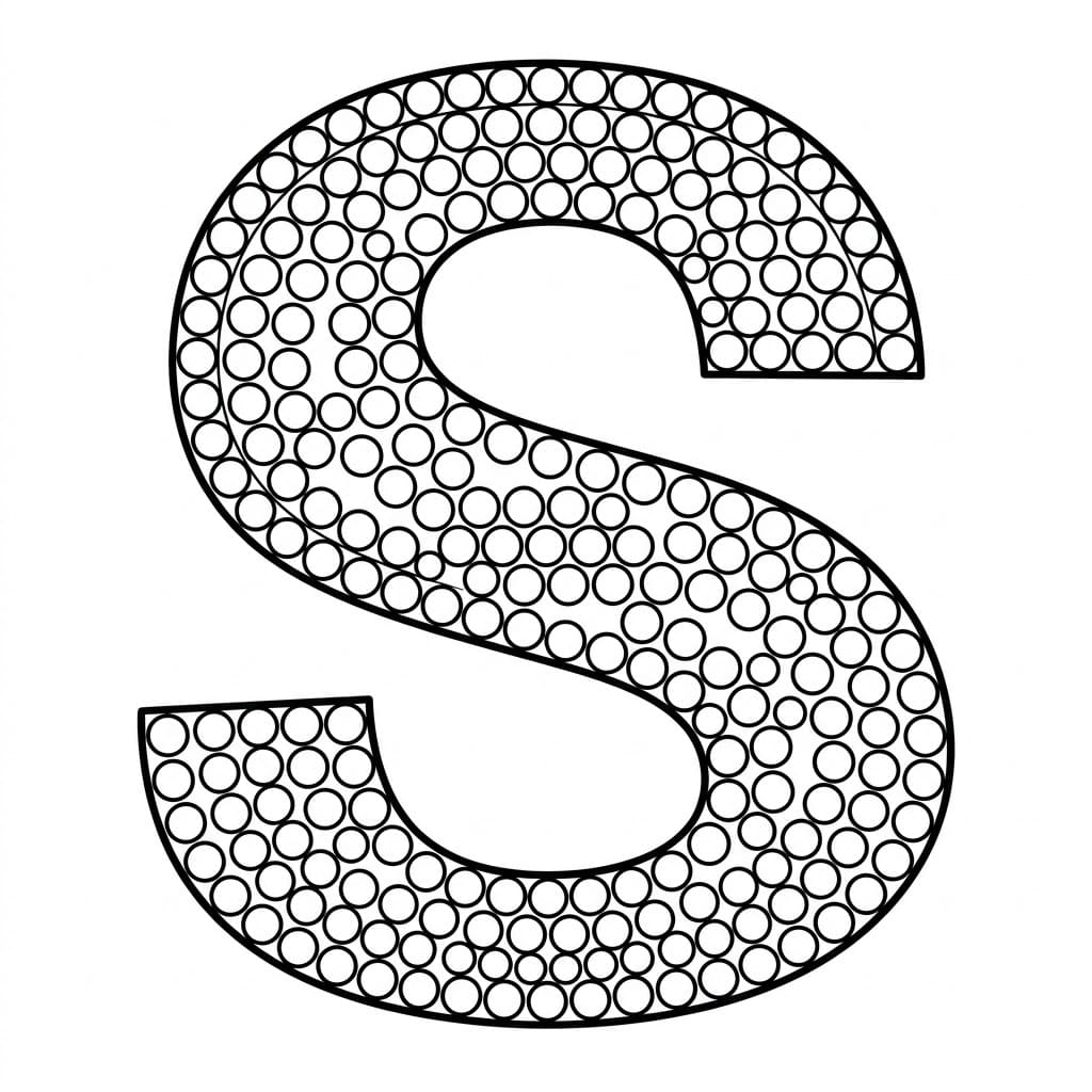 Huruf S Pola Lingkaran