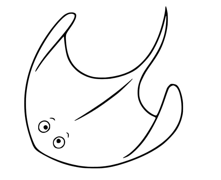 Ikan pari lucu gratis