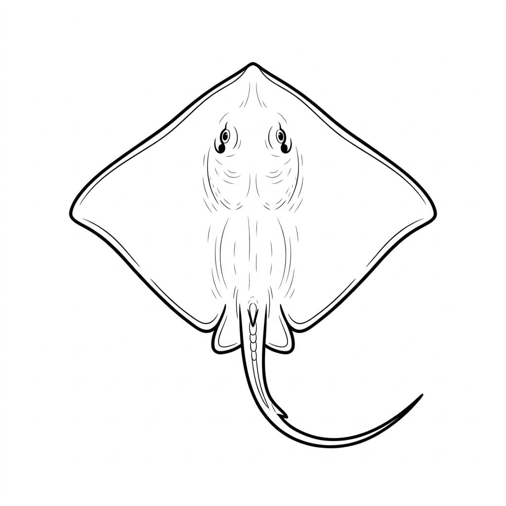 Ikan Pari Tubuh Datar