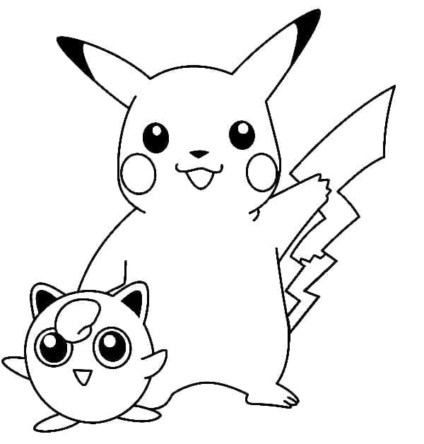 Jigglypuff dengan Pikachu