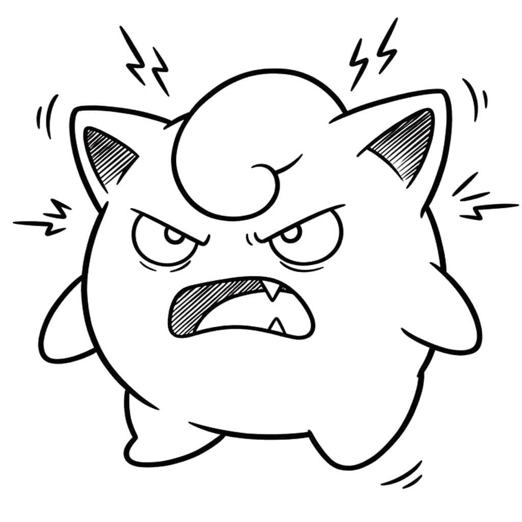 Jigglypuff sangat marah