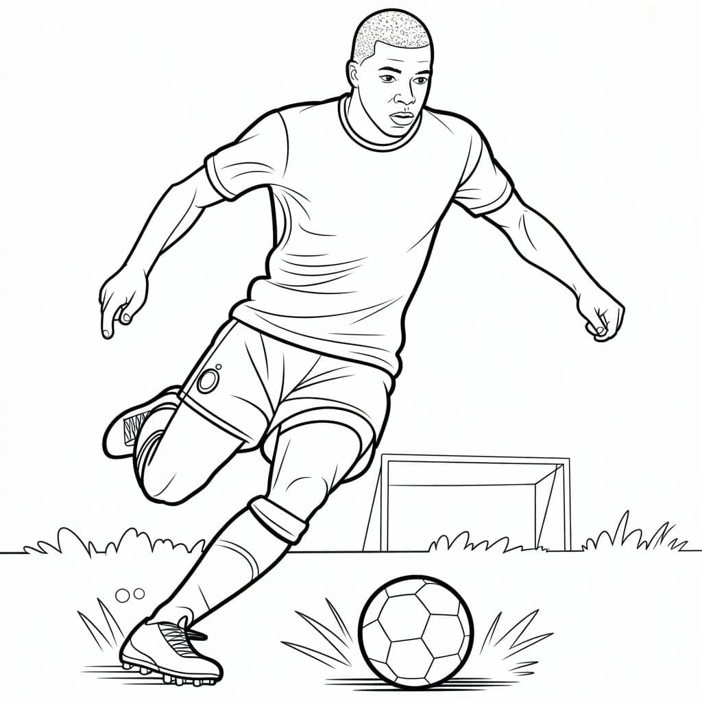 Kylian Mbappé berlari kencang