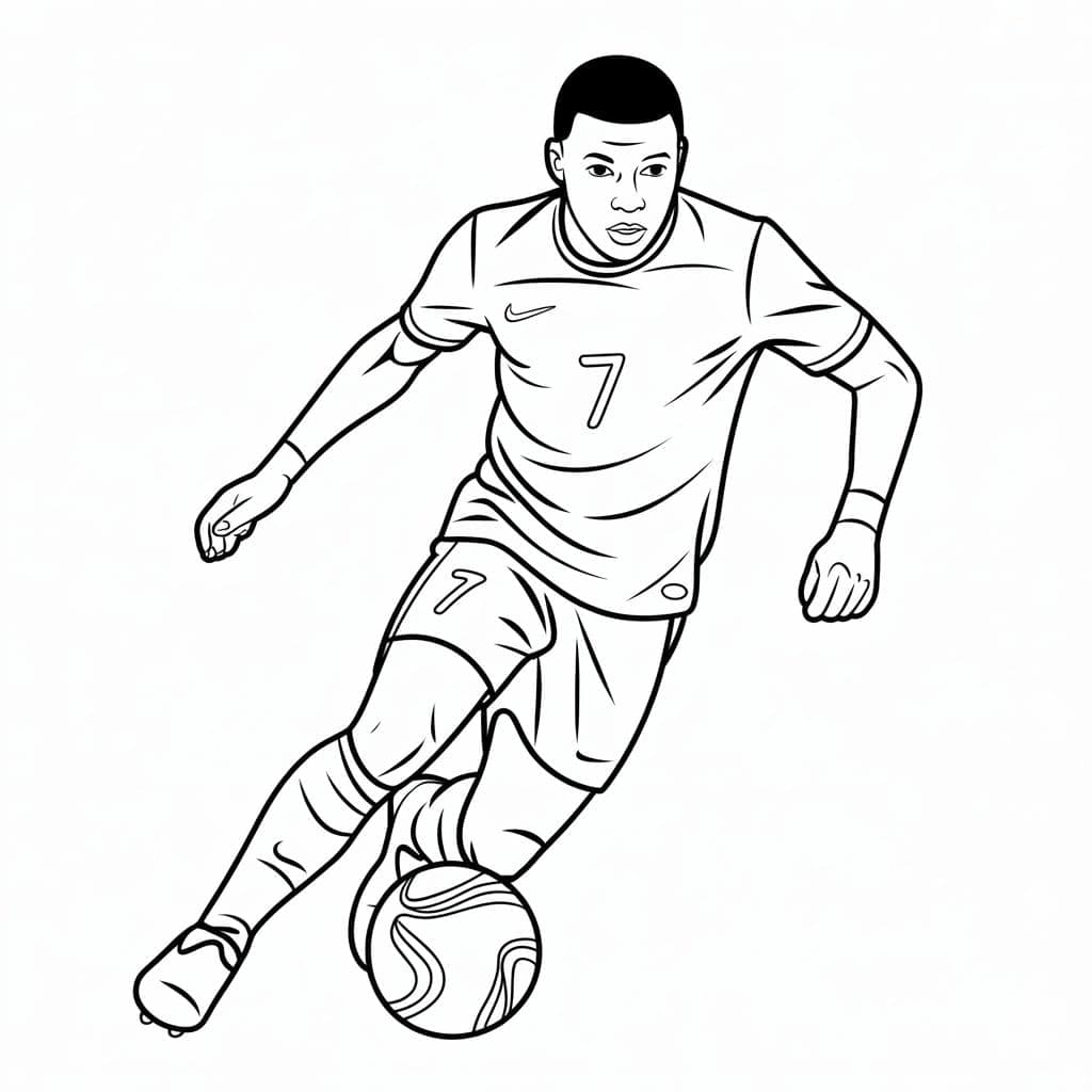 Kylian Mbappé sedang bekerja