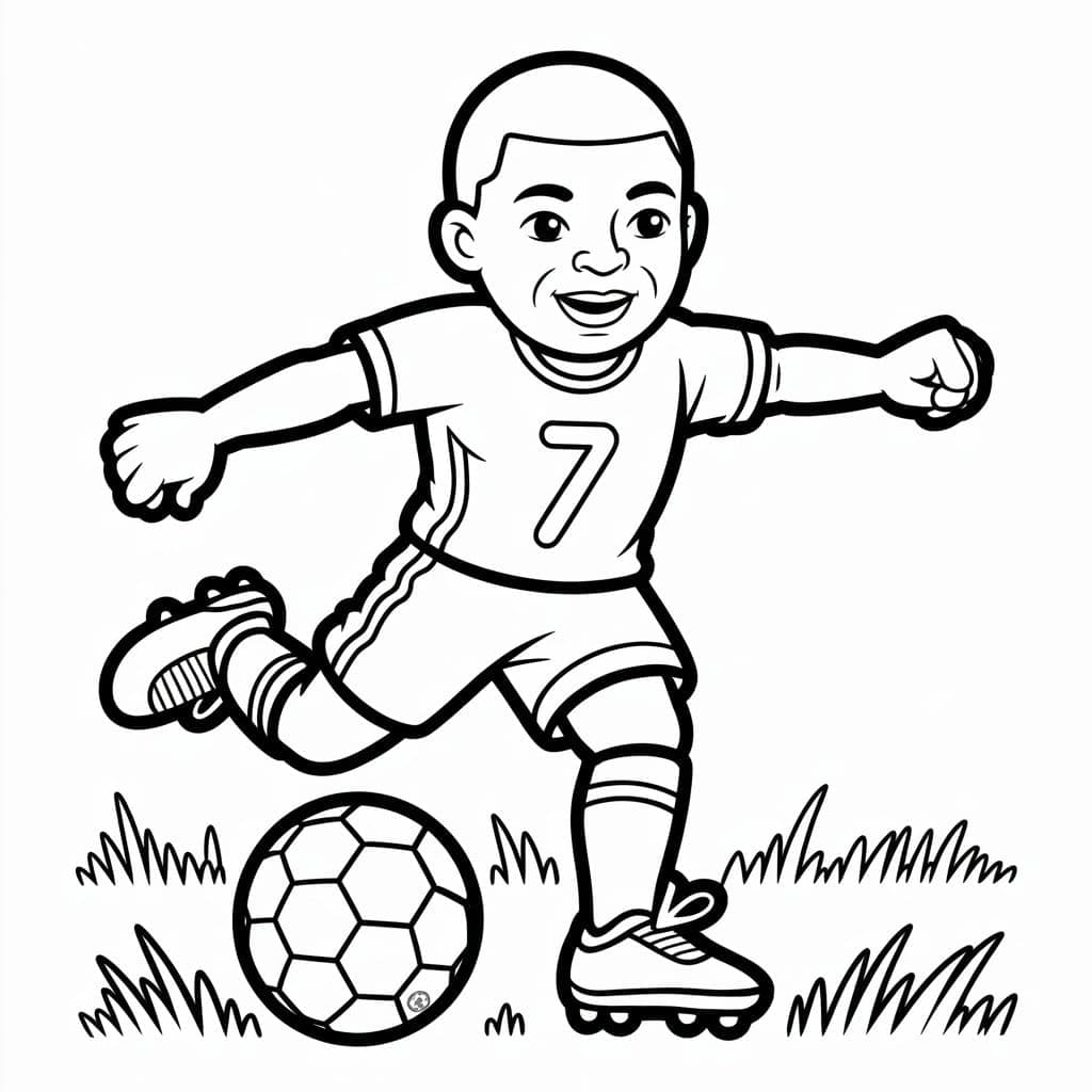 Kylian Mbappé yang lucu dengan bola