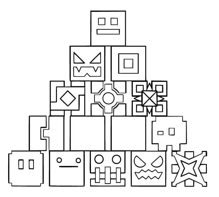 Menara Balok Geometry Dash