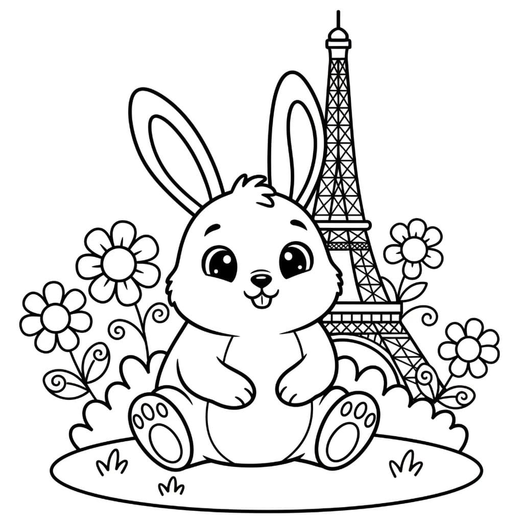 Menara Eiffel dan kelinci