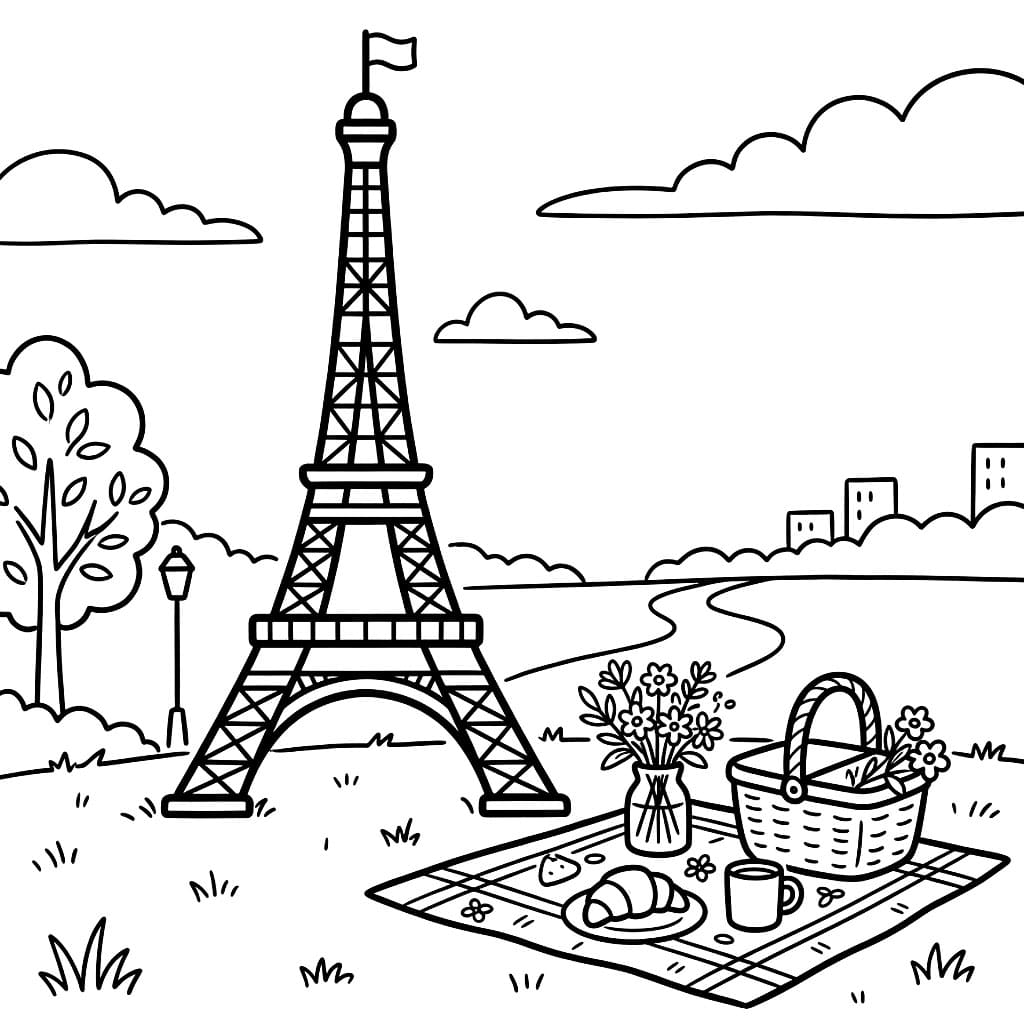 Piknik di bawah Menara Eiffel