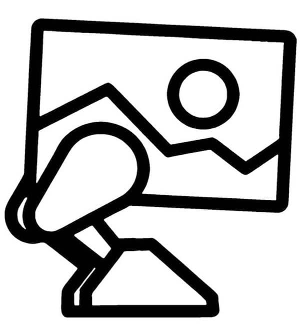 Robot Kamera Geometry Dash