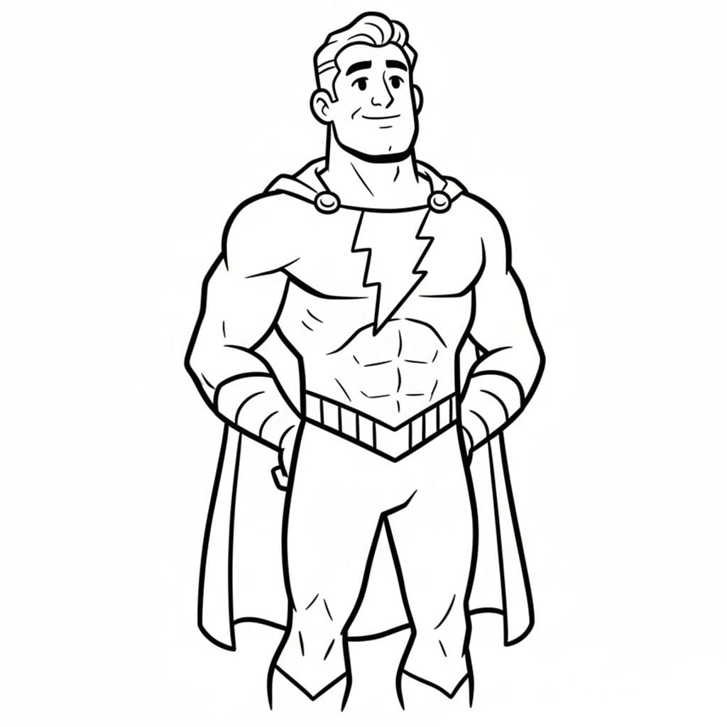 Shazam melihat ke atas