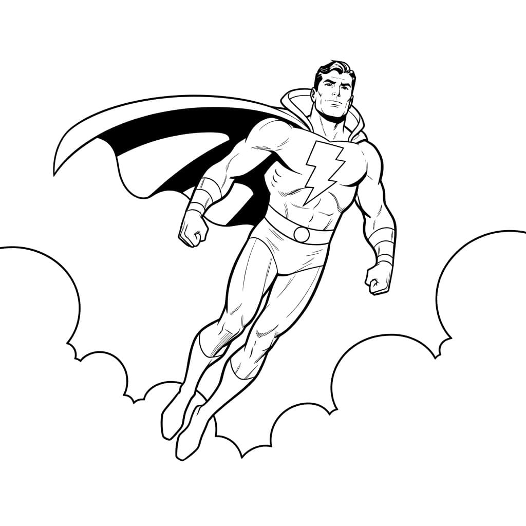 Shazam terbang ke atas