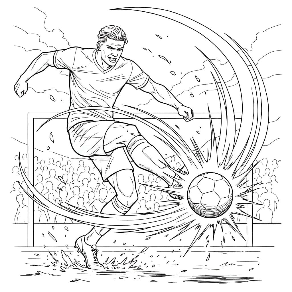 Tendangan Kuat Erling Haaland