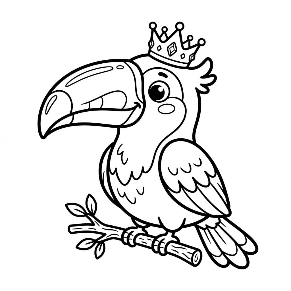 Toucan Pakai Mahkota