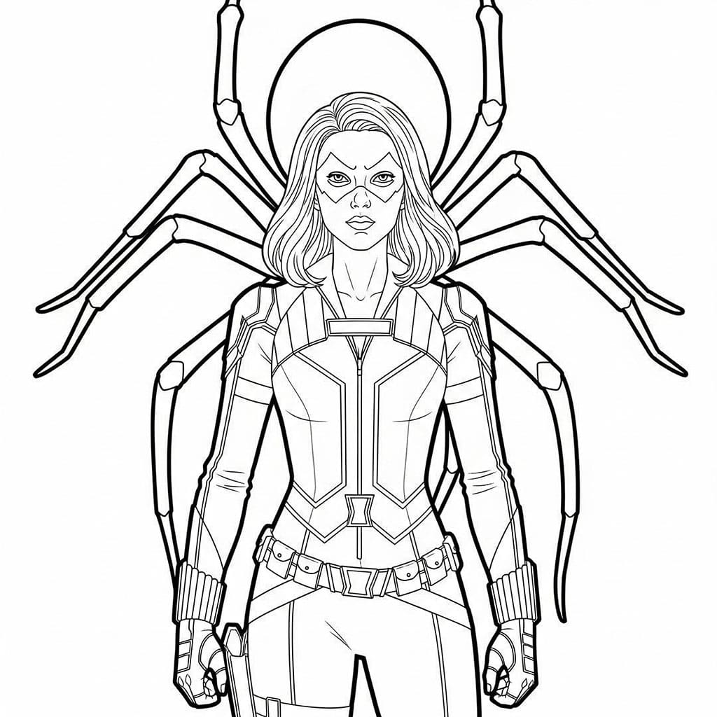 Black Widow dan laba-laba