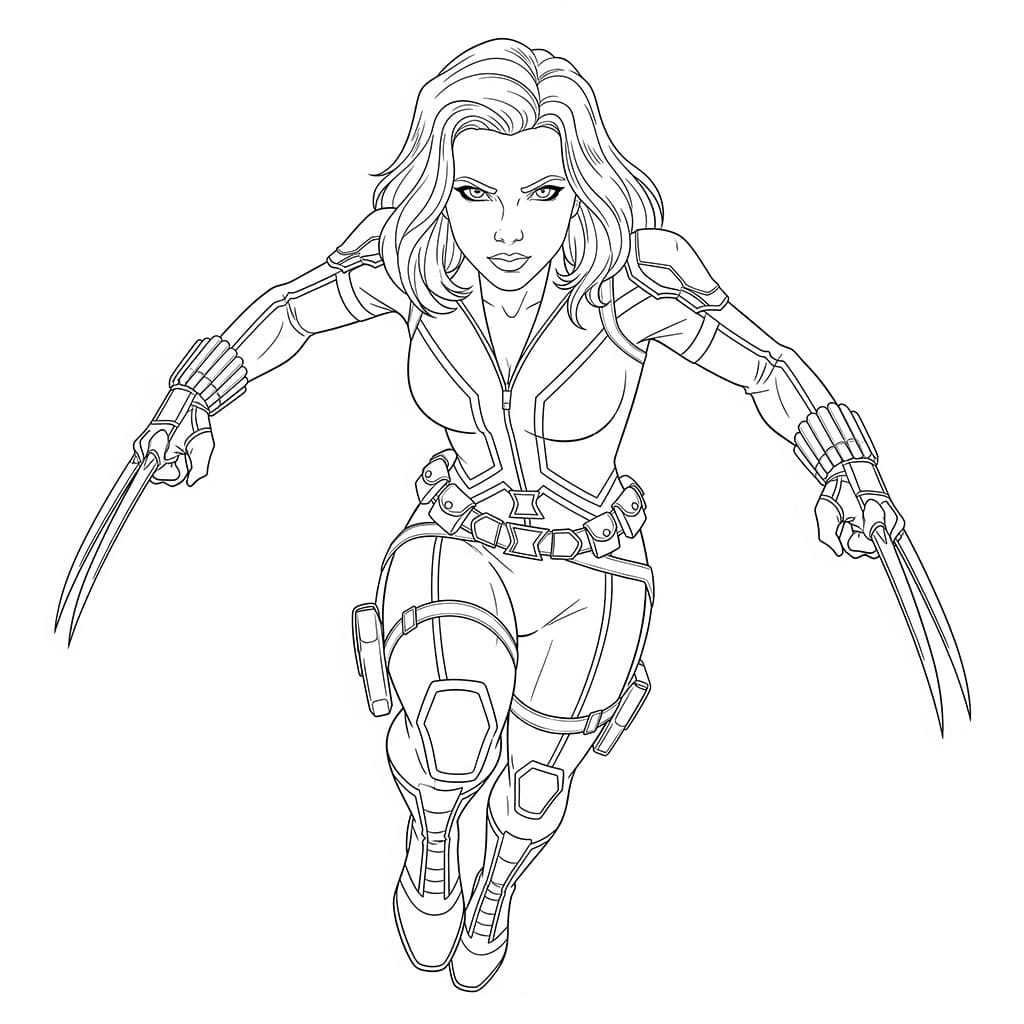 Black Widow memiliki cakar