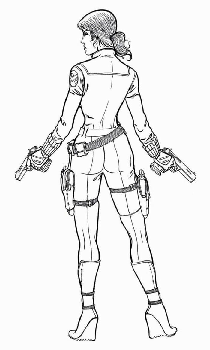 Black Widow yang dapat dicetak