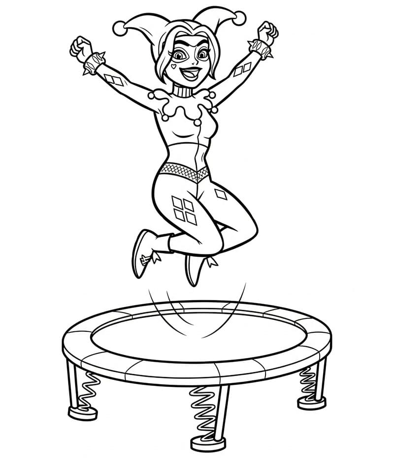 Harley Quinn melompat-lompat