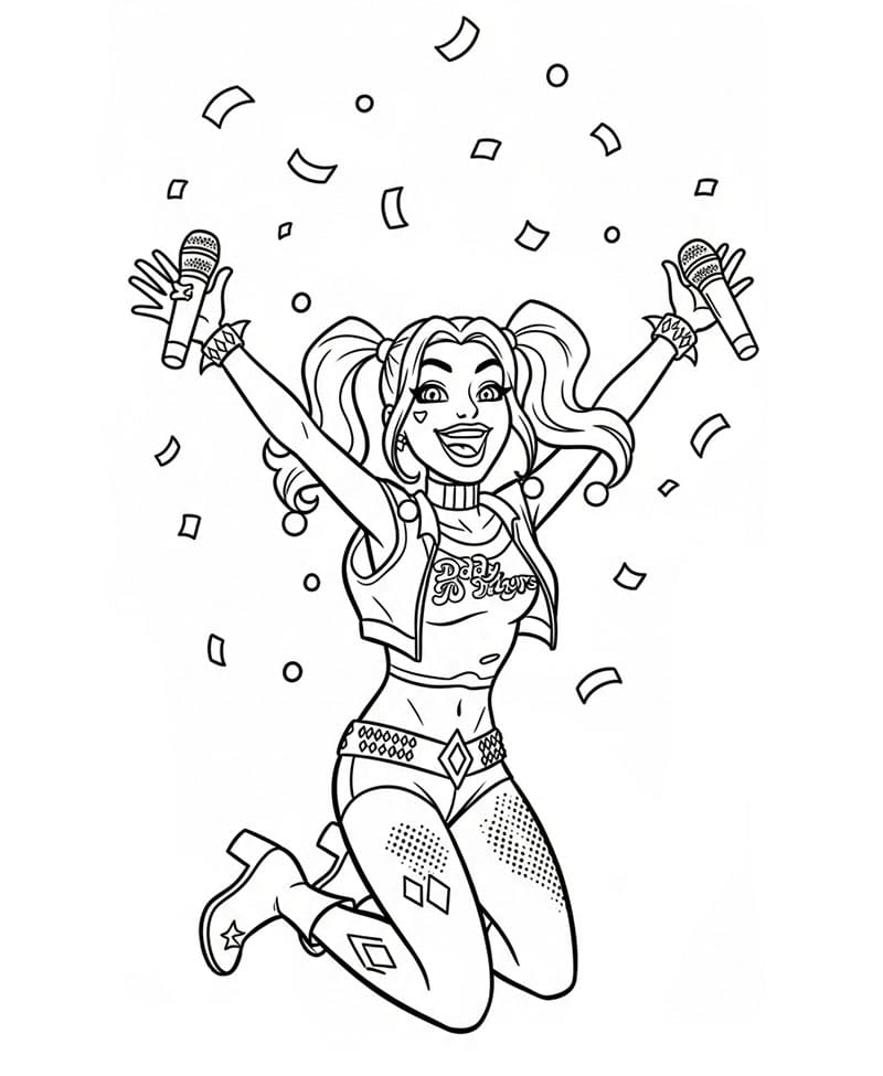 Harley Quinn sangat gembira