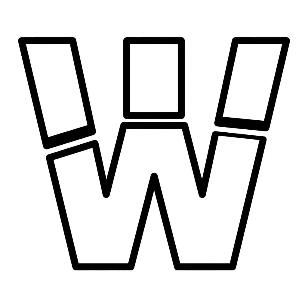 Huruf W Huruf Terfragmentasi