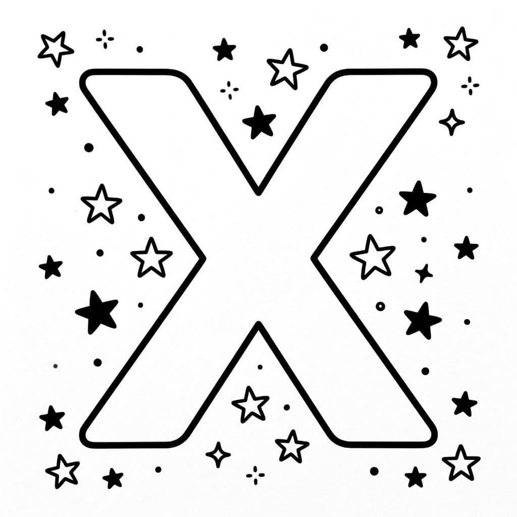 Huruf X bintang
