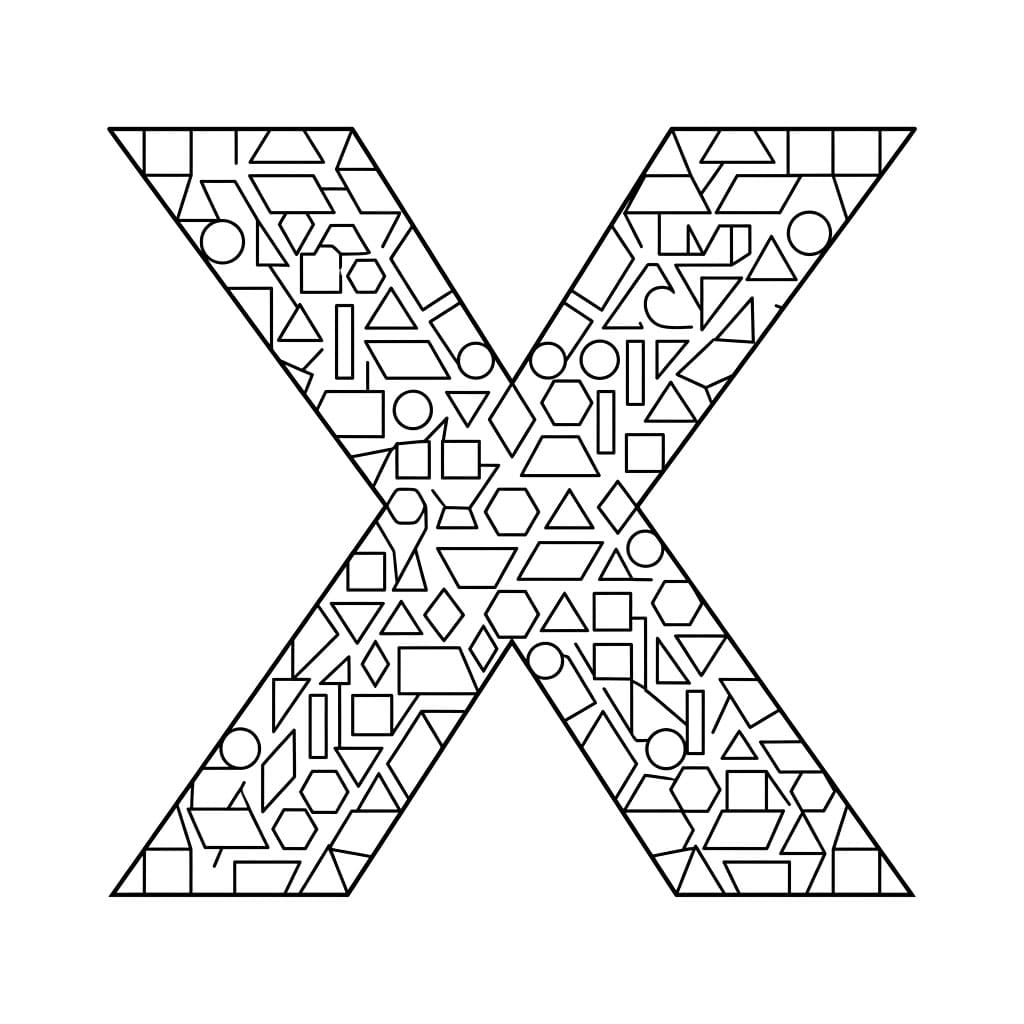 Huruf X dari bentuk