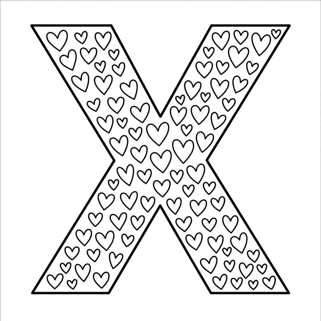 Huruf X hati