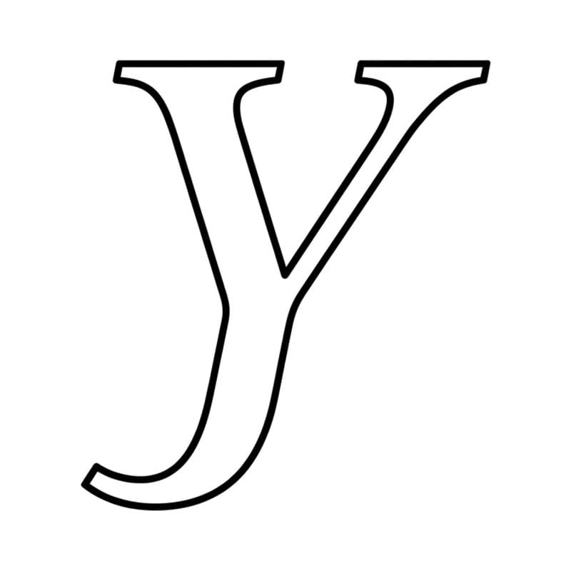 Huruf Y dicetak miring