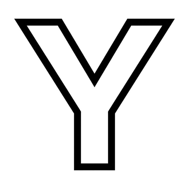 Huruf Y tanpa serif